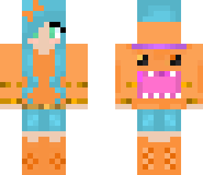 coral and orange domo