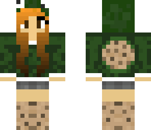 dark green cookie monster girl