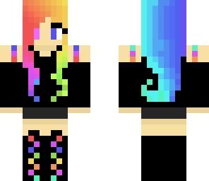 rainbow girl edit