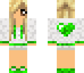 cute green girl