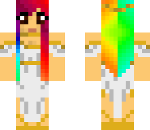 rainbow hair goddess