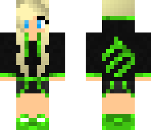 green monster drink hoodie girl