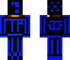 blue and black