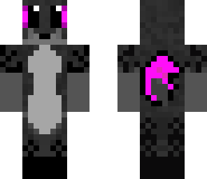 ender fox with pink and purple eyes