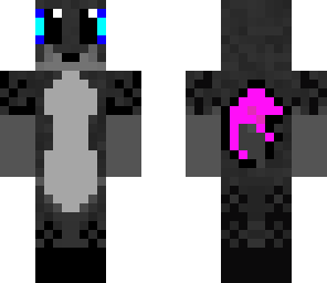 ender fox with blue and dark blue eyes