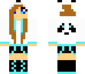 blue panda girl 