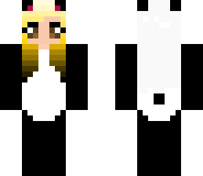 blond panda onesie
