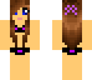 purple bikini girl