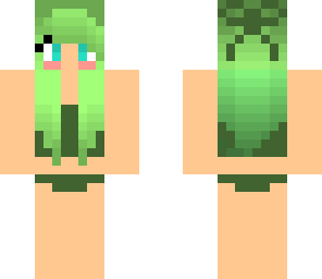 green bikini girl