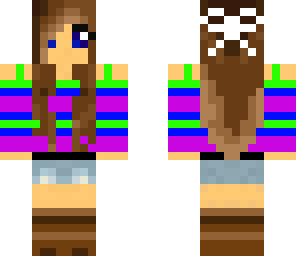 raindow shirt girl