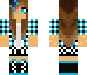 my plaid blue girl