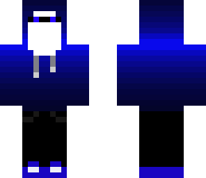 white enderman in a hoodie
