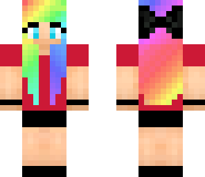 rainbow hair girl