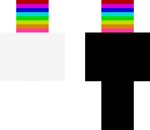 black and white rainbow