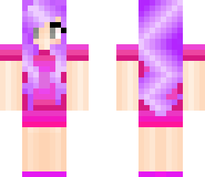 purple haired girl