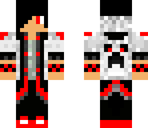djdiablo540's red white and black skin