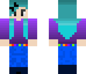 blue hair girl