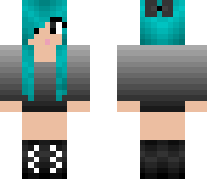blue hair girl