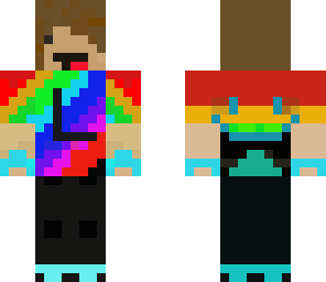 emo rainbow boy