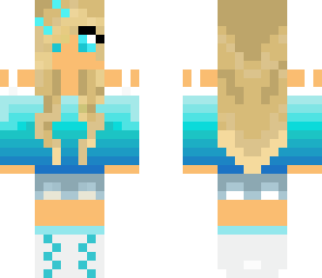 cute blue girl