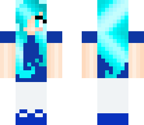 teal hair girl