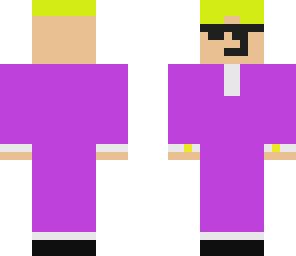 purple suit