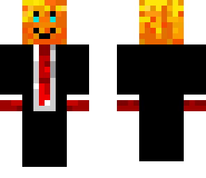 fire in a suit