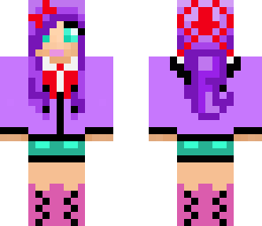 cute purple girl
