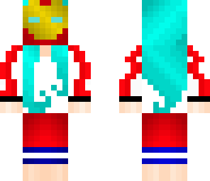 girl with ironman mask