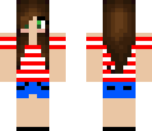 bow girl red white