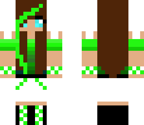 cute green girl