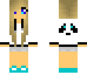 blue panda girl