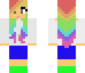 cute rainbow girl