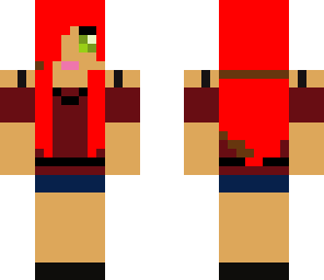edited red girl