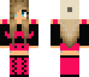 pink mustache girl