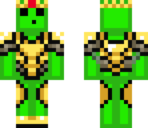 King Green Slime Minecraft Skins