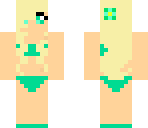 green bikini