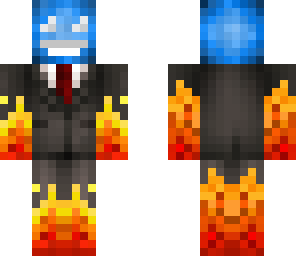 flame people blue