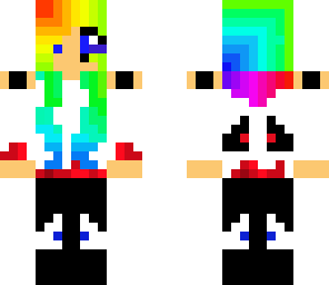 rainbow panda girl