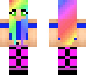 cool rainbow girl
