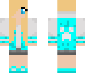 teal creeper girl