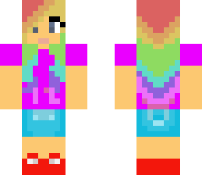 skittlez taste the rainbow girl