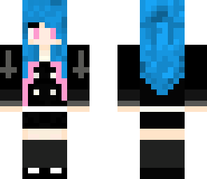 blue and pink hair edit