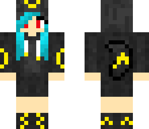 emo in a umbreon hoodie