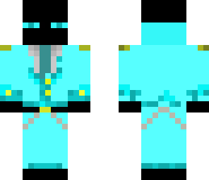 blue suited enderman
