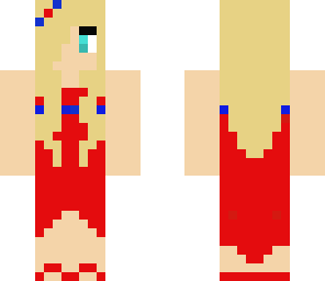 red dress