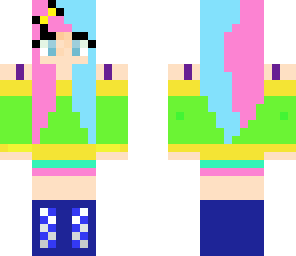 pink and blue