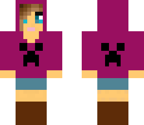 purple hoodie girl