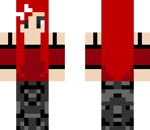 red and black girl