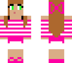 girl with pink wrap